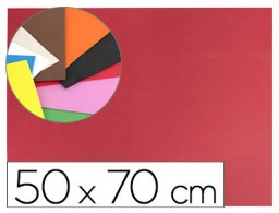 Goma EVA Liderpapel 50x70cm. 60g/m² espesor 1,5mm rojo